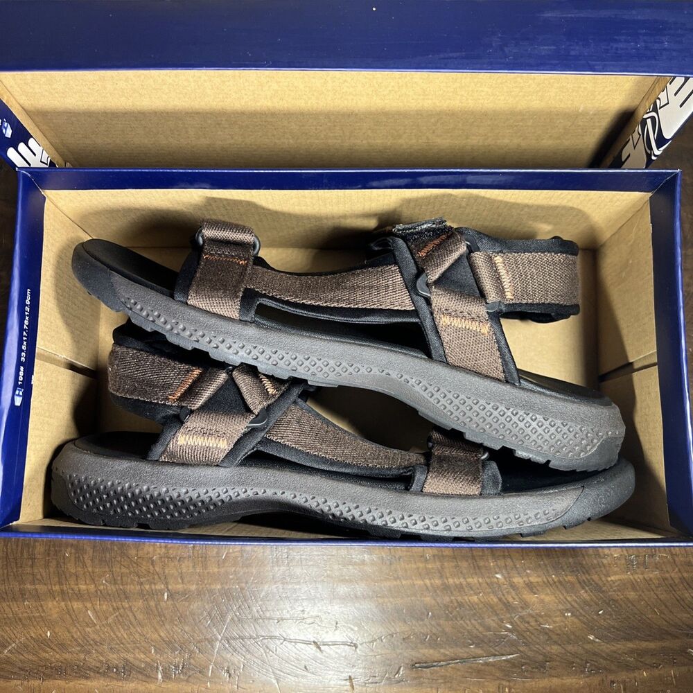 Men's Dockers Zander Sandals Brown & Black Size 13